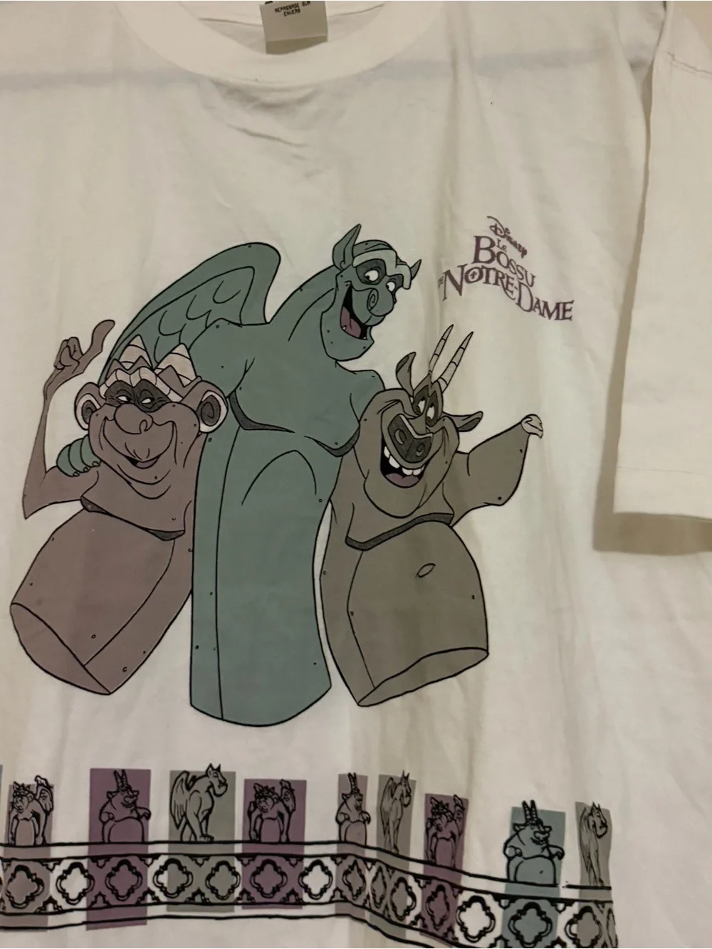 Vintage Disney Hunchback of Notre Dame Le Bossu de Notre-Dame Tee T-Shirt Large